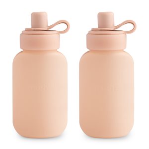 Mushie Silicone Puree Pouch 2-pack​ - Blush